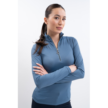 Polo Harcour Breezi femme Steel blue Bleu