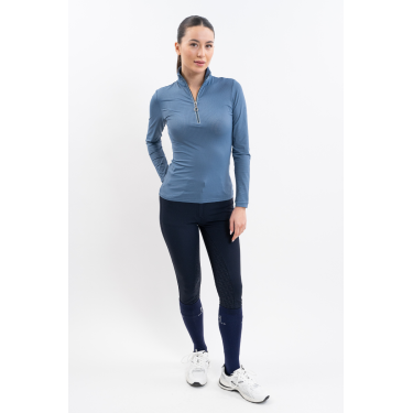 Polo Harcour Breezi femme Steel blue Bleu