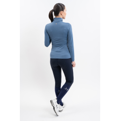Polo Harcour Breezi femme Steel blue Bleu