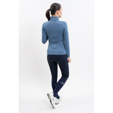 Polo Harcour Breezi femme Steel blue Bleu