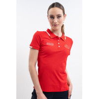 Polo Harcour Douve dames Swiss Equestrian Friends Rood