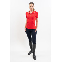 Polo Harcour Douve femme Swiss Equestrian Friends Rouge