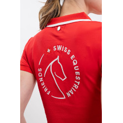 Polo Harcour Douve dames Swiss Equestrian Friends Rood