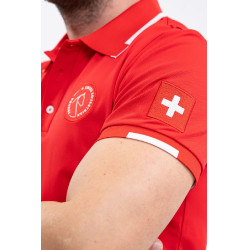 Polo Harcour Dranse heren Swiss Equestrian Friends Rood Polo Harcour Dranse heren Swiss Equestrian Friends Rood