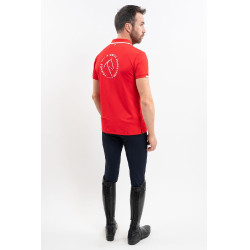 Polo Harcour Dranse heren Swiss Equestrian Friends Rood Polo Harcour Dranse heren Swiss Equestrian Friends Rood