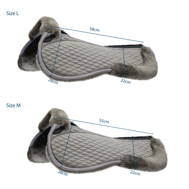 Amortisseur Stübben peau d'agneau Streamline Gris