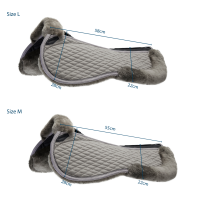 Stübben schokdemper van lamsvel Streamline Grijs