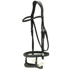 Stübben Pro-Jump hoofdstel met Slide&Lock Zwart / zwart