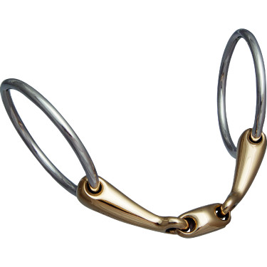 Stübben 2222 2-ringen bit met dubbele breuk, mondstuk 16 mm Stübben 2222 2-ringen bit met dubbele breuk, mondstuk 16 mm