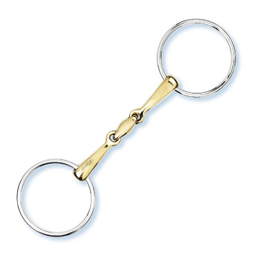 Stang met 2 ringen Stübben 2422 mondstuk 18 mm