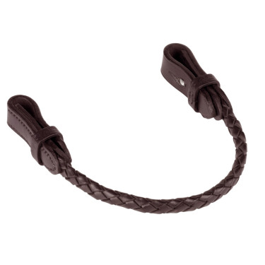Poignée de selle Stübben tressée Ebène Poignée de selle Stübben tressée Ebène