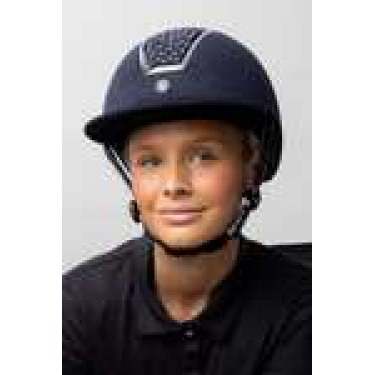 Casque d'équitation Solara II Horze Marine / blanc Bleu