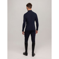 Baselayer à col Tommy Hilfiger Equestrian Phoenix homme Bleu marine