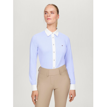 Chemise Tommy Hilfiger Equestrian Essex Stretch Oxford manches longues femme Chemise Tommy Hilfiger Equestrian Essex Stretch Oxford manches longues femme