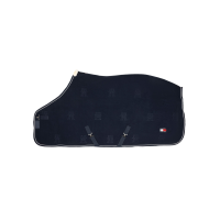 Couverture polaire Tommy Hilfiger Equestrian Oxford Bleu marine