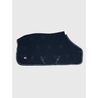 Couverture polaire Tommy Hilfiger Equestrian Oxford Bleu marine
