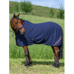 Couverture séchante Tommy Hilfiger Equestrian gaufré Bleu marine