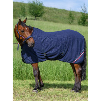 Tommy Hilfiger Equestrian wafelstructuur zweetdeken Marineblauw Tommy Hilfiger Equestrian wafelstructuur zweetdeken Marineblauw