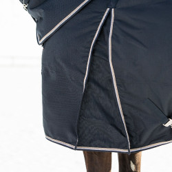 Couverture d'extérieur B Vertigo Georgina avec couvre-cou 400 g Bleu marine