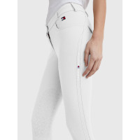 Damesrijbroek Tommy Hilfiger Equestrian Classic met kniestukken grip Wit