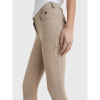 Damesrijbroek Tommy Hilfiger Equestrian Classic met kniestukken grip Beige