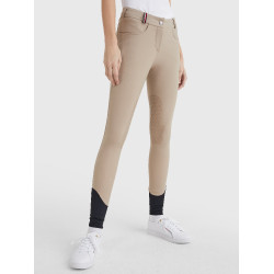 Damesrijbroek Tommy Hilfiger Equestrian Classic met kniestukken grip Beige