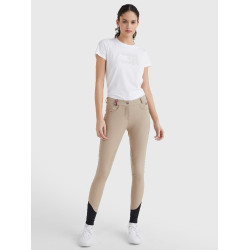 Damesrijbroek Tommy Hilfiger Equestrian Classic met kniestukken grip Beige