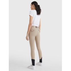 Damesrijbroek Tommy Hilfiger Equestrian Classic met kniestukken grip Beige