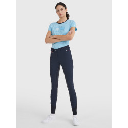 Pantalon Tommy Hilfiger Equestrian femme full grip Bleu marine Pantalon Tommy Hilfiger Equestrian femme full grip Bleu marine