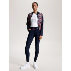 Pantalon Tommy Hilfiger Equestrian Geneva full grip femme Bleu marine