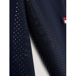 Pantalon Tommy Hilfiger Equestrian Geneva full grip femme Bleu marine