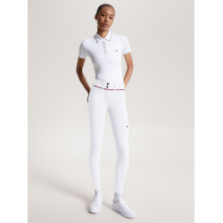 Pantalon Tommy Hilfiger Equestrian Geneva full grip femme Blanc Pantalon Tommy Hilfiger Equestrian Geneva full grip femme Blanc