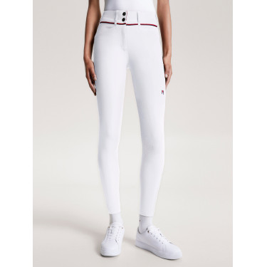 Tommy Hilfiger Equestrian Geneva kniestukken grip damesrijbroek Wit
