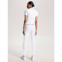 Pantalon Tommy Hilfiger Equestrian Geneva grip genoux femme Blanc