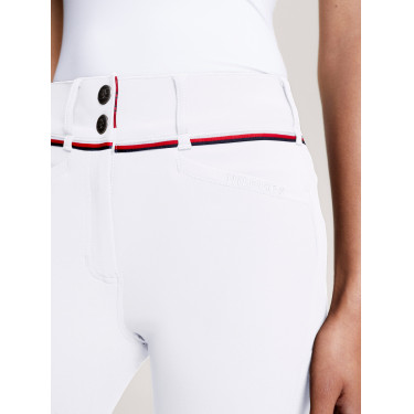 Tommy Hilfiger Equestrian Geneva kniestukken grip damesrijbroek Wit