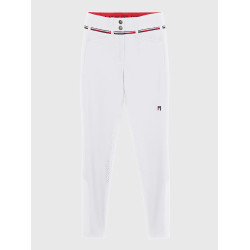 Pantalon Tommy Hilfiger Equestrian Geneva grip genoux femme Blanc