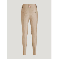 Tommy Hilfiger Equestrian Highland Hybrid damesrijbroek met full grip Beige seizoen