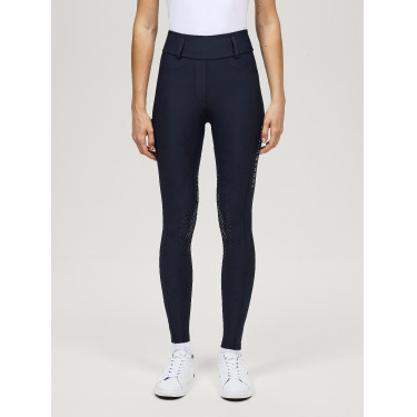 Tommy Hilfiger Equestrian Highland Hybrid damesrijbroek met kniestukken Marineblauw