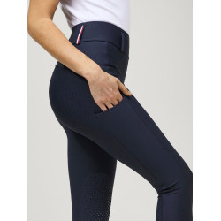 Pantalon Tommy Hilfiger Equestrian Highland Hybrid femme grip genoux Bleu marine