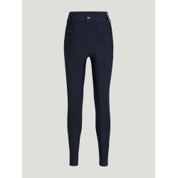 Pantalon Tommy Hilfiger Equestrian Highland Hybrid femme grip genoux Bleu marine