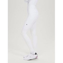 Pantalon Tommy Hilfiger Equestrian Highland Hybrid femme grip genoux Blanc