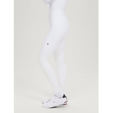 Tommy Hilfiger Equestrian Highland Hybrid damesrijbroek met kniestukken Wit