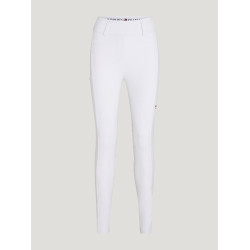 Pantalon Tommy Hilfiger Equestrian Highland Hybrid femme grip genoux Blanc