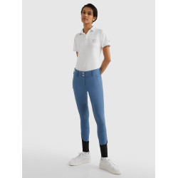 Pantalon Tommy Hilfiger Equestrian Pro femme grip genoux Blue coast Bleu Pantalon Tommy Hilfiger Equestrian Pro femme grip genoux Blue coast Bleu