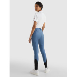 Pantalon Tommy Hilfiger Equestrian Pro femme grip genoux Blue coast Bleu Pantalon Tommy Hilfiger Equestrian Pro femme grip genoux Blue coast Bleu