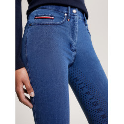 Pantalon Tommy Hilfiger Equestrian Queens Denim femme full grip Heritage Bleu Pantalon Tommy Hilfiger Equestrian Queens Denim femme full grip Heritage Bleu