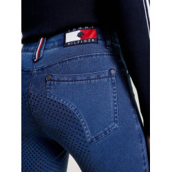 Pantalon Tommy Hilfiger Equestrian Queens Denim femme full grip Heritage Bleu Pantalon Tommy Hilfiger Equestrian Queens Denim femme full grip Heritage Bleu