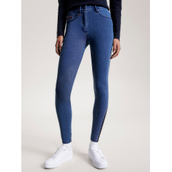 Tommy Hilfiger Equestrian Queens Denim damesrijbroek met kniestukken grip