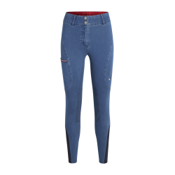 Pantalon Tommy Hilfiger Equestrian Texas Denim full grip femme