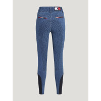 Broek Tommy Hilfiger Equestrian Texas Denim full grip dames Erfgoed Blauw